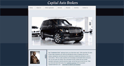 Desktop Screenshot of capitalautobrokers.com